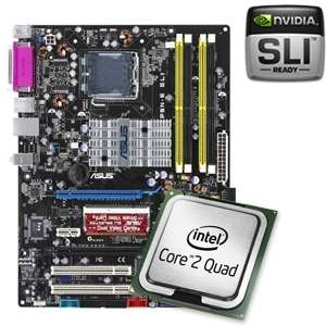 Asus P5N E SLI Motherboard CPU Bundle   Intel Core 2 Quad Q6600 
