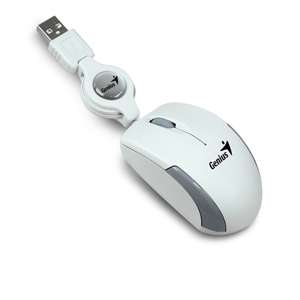 Genius 31010100104 Micro Traveler Mouse   USB, White  