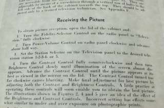 RCA Victor TRK 12 Television Instruction Manual Reprint  