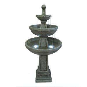   Rhodes 3 Tier Electric Fountain with LEDs 46202 