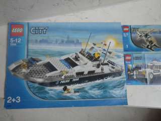 Lego City Polizei Boot mit Motor + Hubschrauber 7899 plus 7236 in 