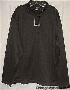 New Mens Nike Golf Therma Fit Stay Warm Black 1/4 Zip Pullover Jacket 