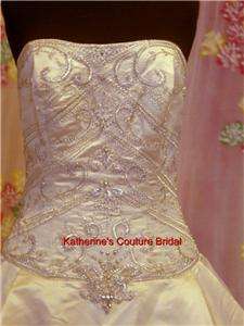Wedding Dress Bridal sz 10 Gown #18 Milady Eve E9  