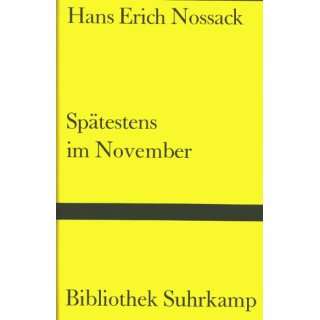   (Bibliothek Suhrkamp)  Hans Erich Nossack Bücher