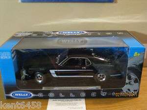WELLY 1/18 1969 FORD MUSTANG HARD TOP NEW 12516 DIECAST  