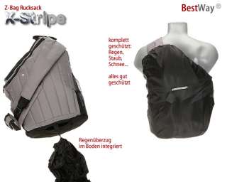 Bodybag X STRIPE A 4 Sportrucksack Sport Rucksack GRAU  