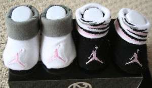 Nike Air Jordan 23 Baby Booties crib shoes pink black  