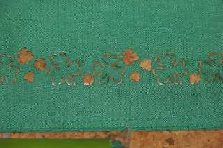 St. Patricks Day Placemats OR Napkins Green with Cut Out Edging 