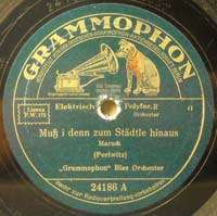GRAMMOPHON BLAS ORCH. 24186 GERMAN MILITARY MARCHES 78  