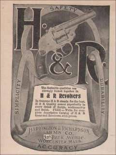 1911 Harrington & Richardson Arms Co Revolvers Gun Ad  