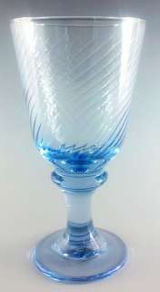 manufacturer libbey pattern nova blue swirl optic piece 4 water