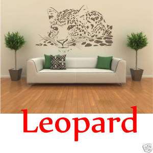 Wandaufkleber Wandbild Leopard Tier Wandtattoo Top  