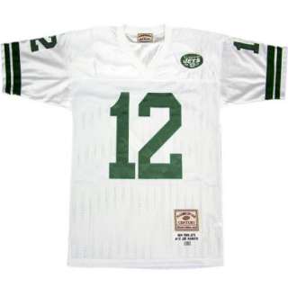 Joe Namath #12 New York Jets White Sewn Throwback Mens Size Jersey 