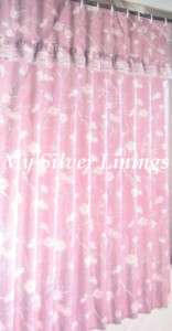 Shower Curtain Taupe Daisy Daisies Fabric NEW AMANDA  