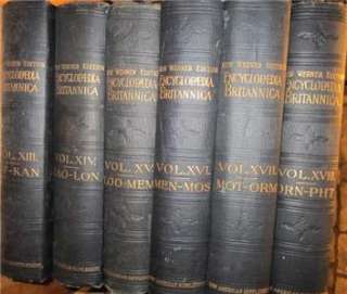 Encyclopaedia Britannica New Werner Edition 30 V. Complete Set 1903 
