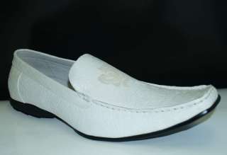 Italian Style Mens T BIRD Dragon Laser White Dress Shoe  