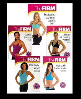 THE FIRM FITNESS 5 WORKOUT DVD SET: CARDIO * BOOTCAMP * TOTAL BODY 