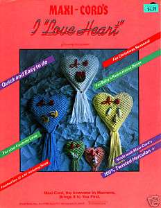 Craft Books #986 I Love Heart Macrame Patterns  