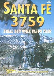 Santa Fe 3759   Final Run Over Cajon Pass Railroad DVD  