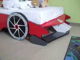 F1 Formel 1 Autobett ROT Kinderbett Bett Schlafzimmer Kindermöbel in 