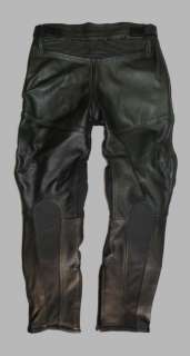 Mens Black Leather Motorcycle Sports Touring Pants  