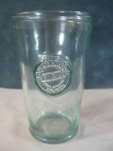 100% Authentic Recycled Glass Drinking Glass Tumbler Green Blue Tint 