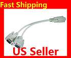 New RS232 Serial Mouse Monitor Splitter cable DB9 (1) female to DB9 (2 