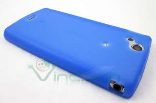 Custodia silicone Soft BLU per Sony Ericsson Xperia Arc e S morbida 