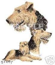 Airedale Terrier Dogs On A Fruit Of The Loom T Shirt  
