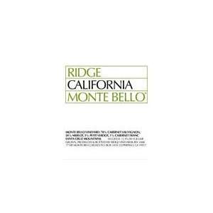  1999 Ridge Monte Bello Santa Cruz Mountains 750ml Grocery 
