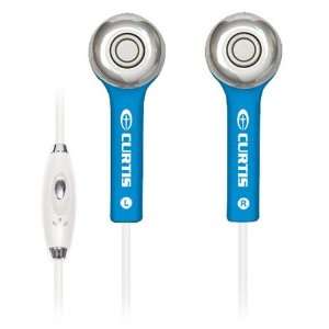   Eb411 Earbuds Earphones w/ Microphone Headphones (Blue) Electronics