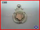 Sterling Silver & Rose Gold Pocket Watch Fob/Medal~Hallmarked 1925~W 