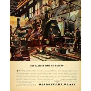 1937 Ad Bridgeport Brass Alloy Forging Metal Ledrite   Original Print 