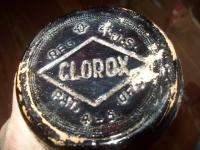 different antique old amber glass clorox bottles 1920s 30s  