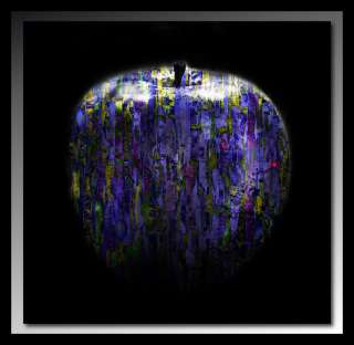    oeuvre originale original art work purple apple from tehos
