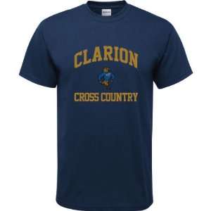 Clarion Golden Eagles Navy Youth Cross Country Arch T Shirt  