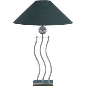  Lite Source LS 3301BLK/SILV Urban Loft   Table Lamp, Black 