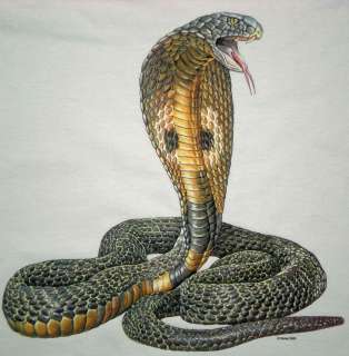   T SHIRT manches courtes serpent COBRA (toutes tailles)