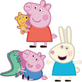 PEPPA PIG FOAM ELEMENTS WALL DECOR. 3 LARGE PIECES  