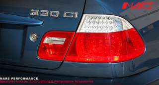 Clear Red LED Tail Lights for BMW 3 Series E46 2D Coupe 99 02 KS