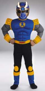 Muscle Chest Deluxe Blue Beetle Ranger Costume   Power Rangers 