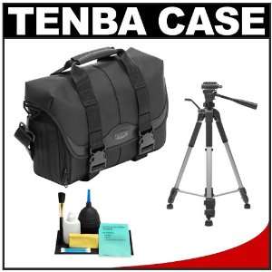 Satchel Digital SLR Camera Bag Case + Tripod + Cleaning Kit for Canon 