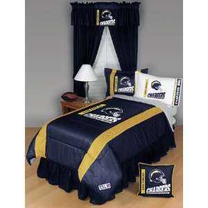  San Diego Chargers NFL Side Line Collection Bed Complete Set 