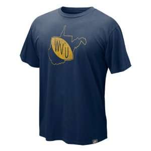 West Virginia Mountaineers Nike Navy College Vault Logo Retro Washed 
