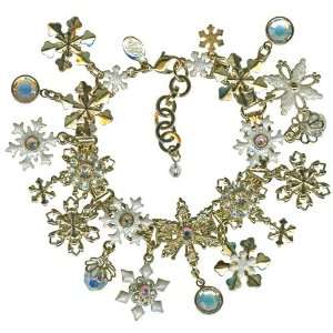  Kirks Folly Snowflake Flurries Charm Bracelet Toys 