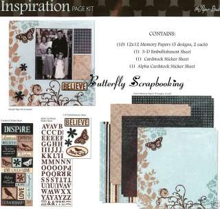INSPIRATION 12X12 Scrapbooking Kit Paper Studio NEW  
