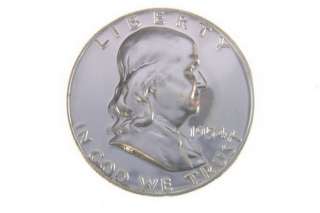 1954 US FRANKLIN SILVER LIBERTY BELL HALF DOLLAR COIN  