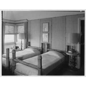   Nantucket, Massachusetts. View to master bedroom 1950