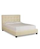    Hawthorne Queen Bed White Leather  