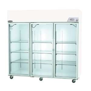   Pass thru Refrigerator +4C, Six door 3 Glass/3 solid Door 85 Cubic Ft